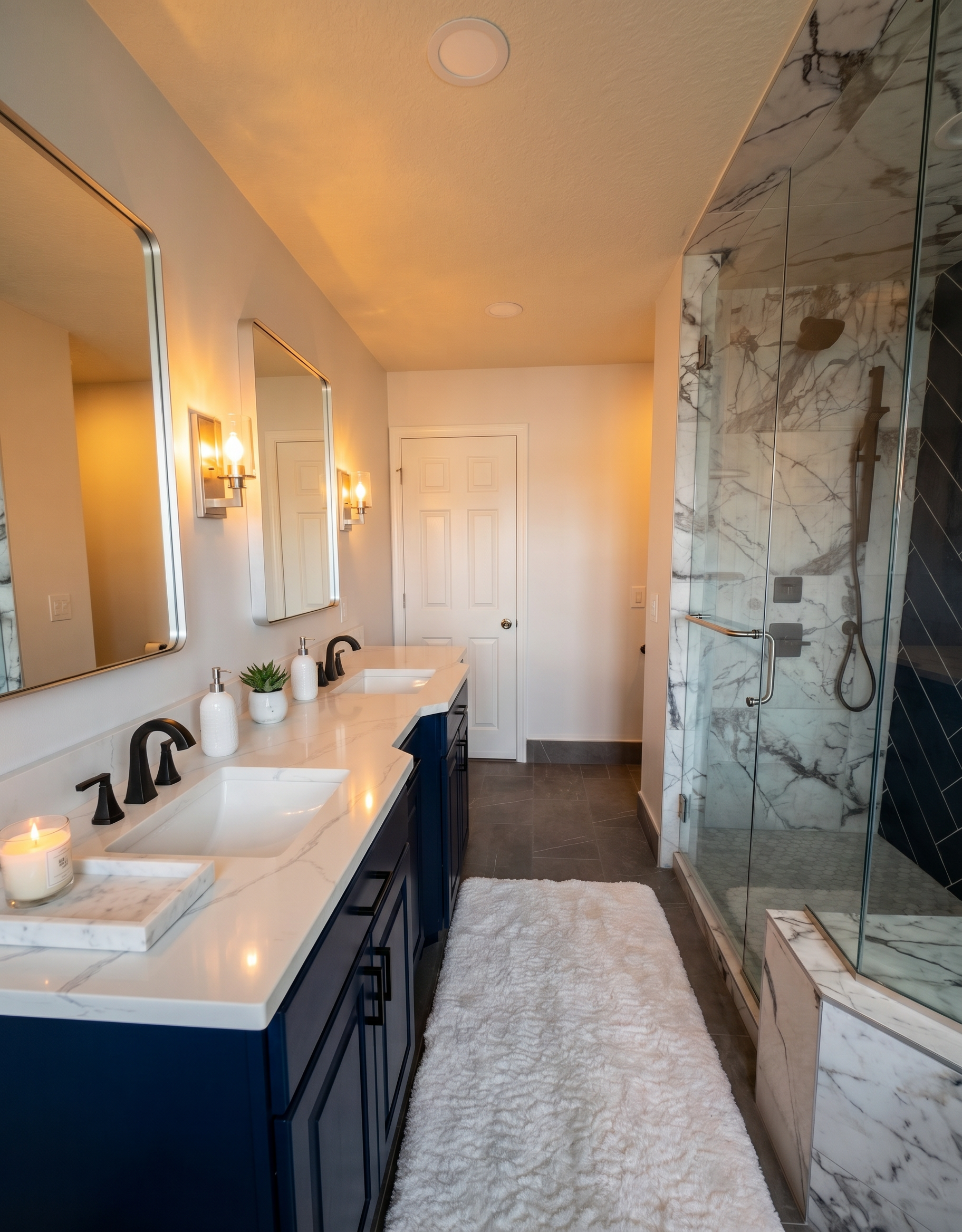 205th Lakeville — Double Vanity and Shower