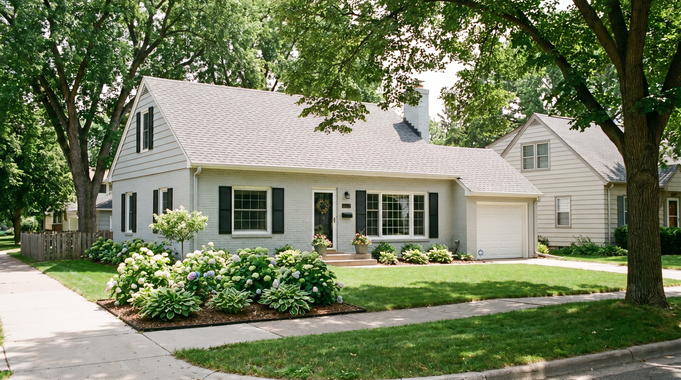 Craftsman bungalow neighborhood in St. Louis Park, MN