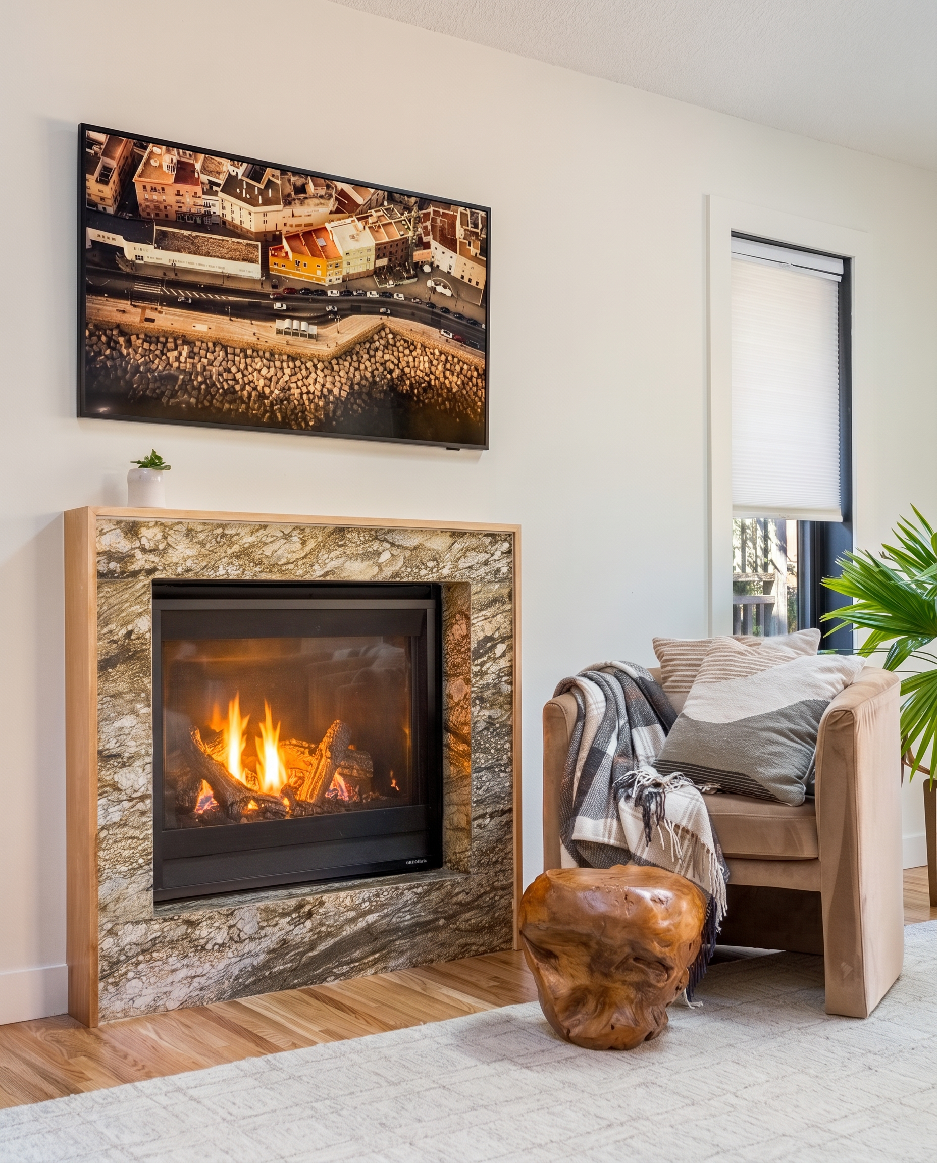 Robbins — Living Room Fireplace